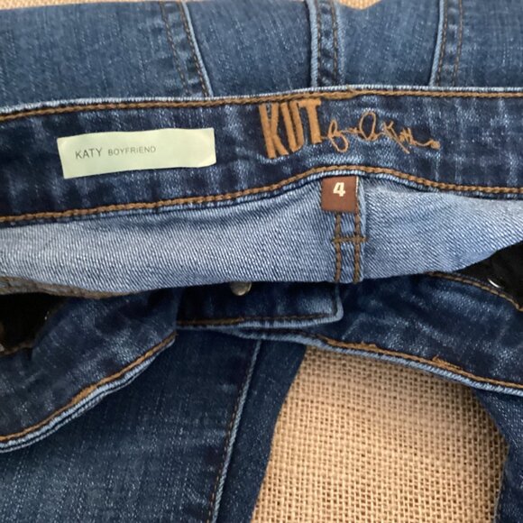 Kut From The Kloth Katy Boyfriend Jeans Size 4 Womens Blue Denim - Picture 8 of 9